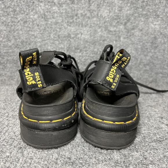 Dr. Martens Nartilla Sandals Womens Size 7 Black Platform Gladiator Lace Up - Picture 4 of 9